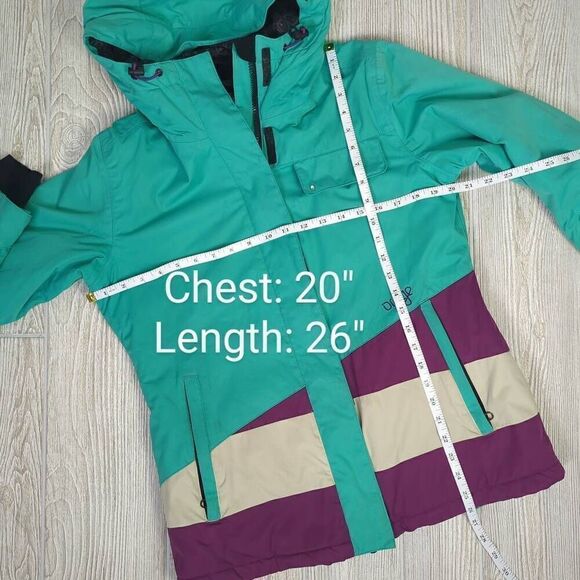 Orage Women’s Medium Blue Colorblock Prime Fabric Waterproof Ski Jacket Snow - Picture 8 of 11